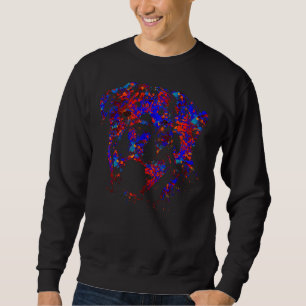Colourful Rottweiler  Metzgerhund Sweatshirt