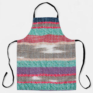 Colourful rough Fabric Texture, Pattern, Backgroun Apron