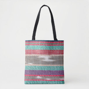 Colourful rough Fabric Texture, Pattern, Backgroun Tote Bag