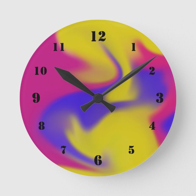 Colourful Round Clock (Front)