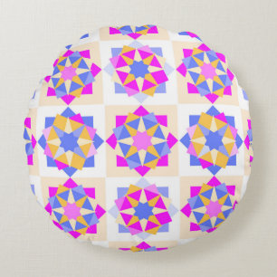 Colourful Round Pillow design 