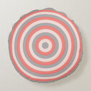 Colourful Round Pillow with Circular Design