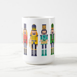 Colourful Row of Modern Nutcrackers Coffee Mug