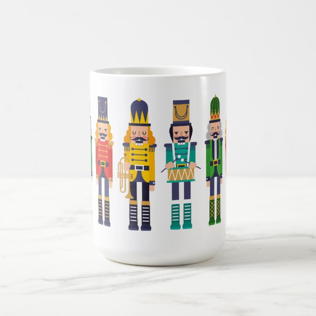 Colourful Row of Modern Nutcrackers Coffee Mug (Center)