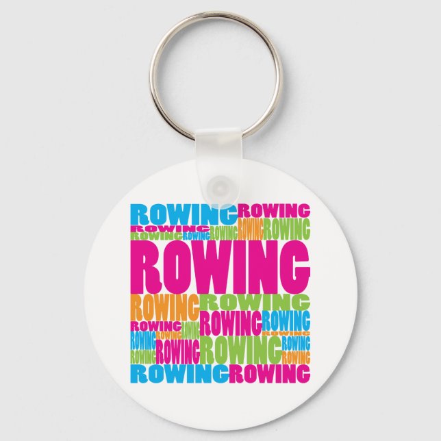 Colourful Rowing Key Ring (Front)