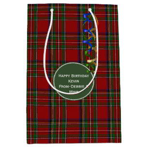 Colourful Royal Stewart Medium Custom Gift Bag