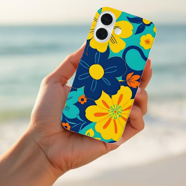Colourful Rush Blooms-Dopamine Style-Retro Flowers Case-Mate iPhone Case (Colorful Rush Blooms-Dopamine Style- Case-Mate iPhone Case )