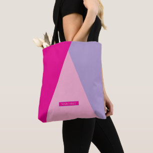 Colourful Rush trendy Modern Minimal tote bag