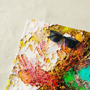Colourful - Rustic and rough like roughcast Beach Towel
