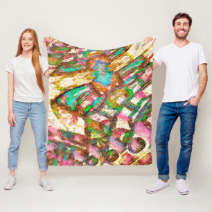 Colourful - Rustic and rough like roughcast Fleece Blanket