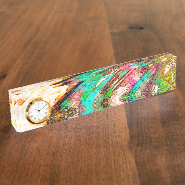 Colourful - Rustic and rough like roughcast Nameplate (Side)