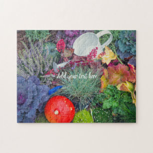 Colourful rustic autumn garden jigsaw puzzle