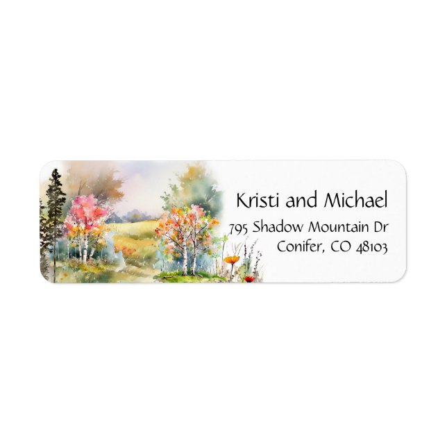 Colourful Rustic Fall | Return Address Label (Front)