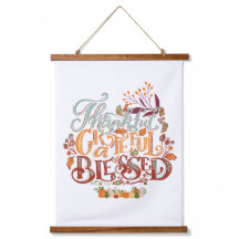 Colourful Rustic Thankful Grateful Blessed 