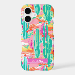 Colourful Saguaro Cacti Personalised