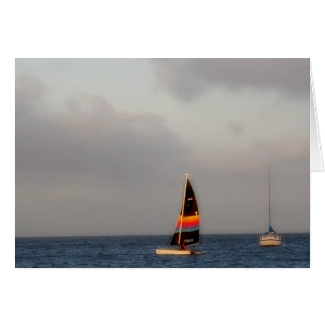 Colourful Sailboat (Front Horizontal)