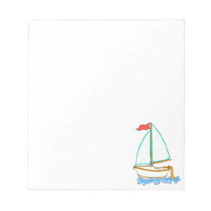 Colourful Sailboat 1 Notepad