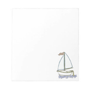 Colourful Sailboat 3 Notepad