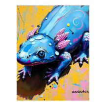 Colourful Salamander Wall Art – Endangered Amphibi