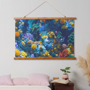 Colourful Salt Water Fish Tank Hanging Tapestry