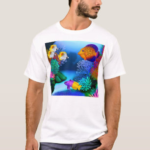 Colourful Saltwater Reef Aquarium Fish T-Shirt