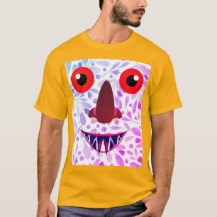Colourful Scary Ghost T-shirt design