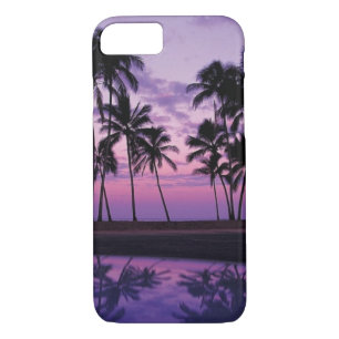 Colourful Scene of Palm Trees at Sunset iPhone 8/7 Case