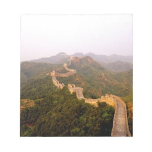 Colourful scenic at the great Wall of China in Notepad