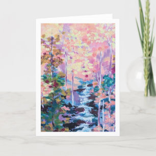 Colourful Scenic Do More Thank You Card