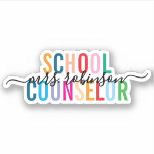 Colourful School Counsellor Personalised Script Na