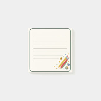 colourful school pencils  post-it notes
