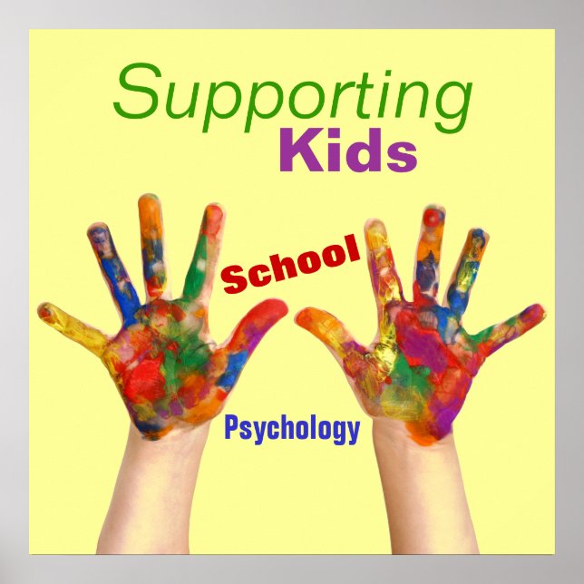 Colourful School Psychology Poster (Front)