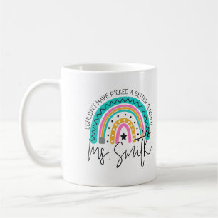 Colourful School Rainbow Teacher Appreciation Gift Coffee Mug