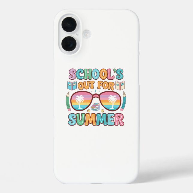 Colourful “School’s Out” Sunset Design Case-Mate iPhone Case (Back)