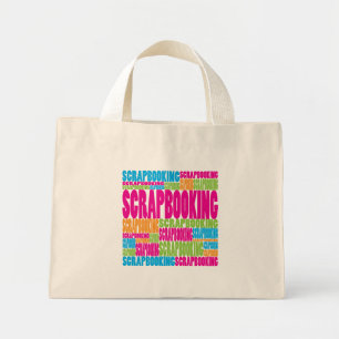 Colourful Scrapbooking Mini Tote Bag