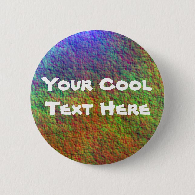 "Colourful Sea Bed II" Template 6 Cm Round Badge (Front)