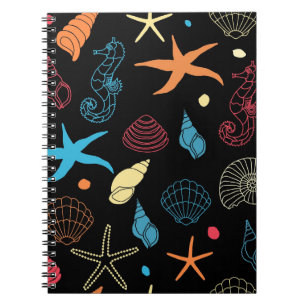 Colourful Sea Creatures Ocean Aquatic Marine Life Notebook