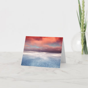 Colourful Sea Ice Reflection Note Card