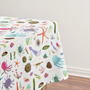 Colourful Sea Life Tablecloth