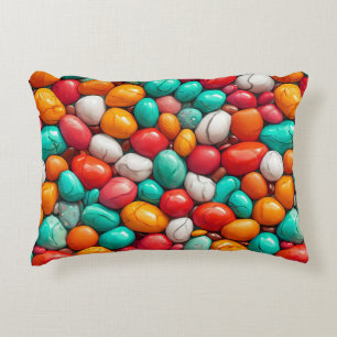 Colourful Sea pebbles Decorative Cushion