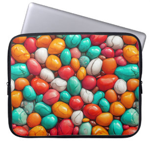 Colourful Sea pebbles Laptop Sleeve