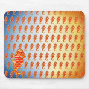 Colourful Seahorses - Mousepad