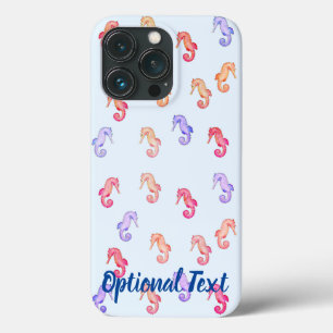 Colourful Seahorses Pattern iPhone 13 Pro Case