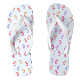 Colourful Seahorses Pattern Thongs