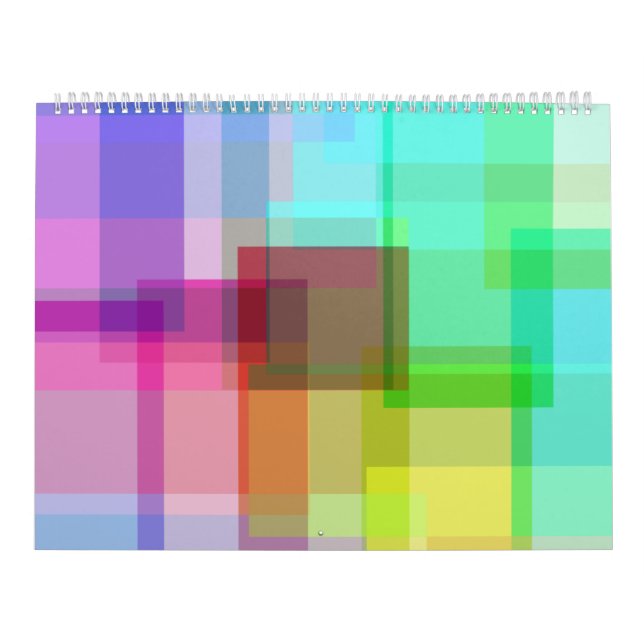 Colourful seamless abstract calendar (Cover)