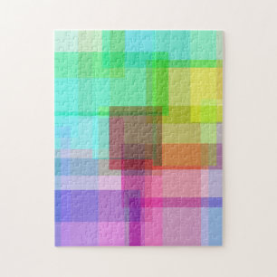 Colourful seamless abstract jigsaw puzzle