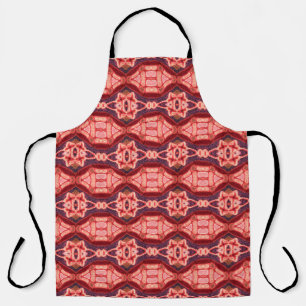 Colourful seamless embroidery pattern. Rainbow ika Apron