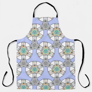 Colourful seamless mosaic interlacing stripes patt apron