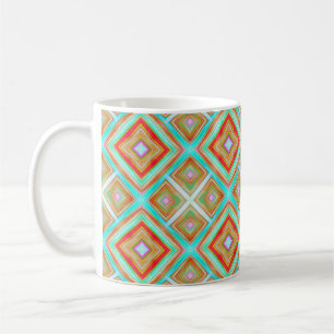 Colourful seamless pattern backgroundabstract, art coffee mug