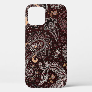 Colourful seamless pattern in paisley style. Vinta iPhone 12 Case